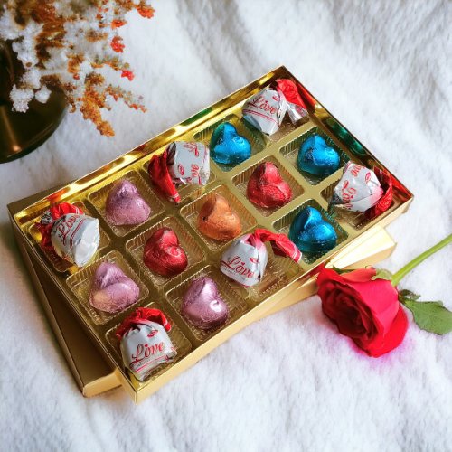 Delicious Chocolate Variety Box with Love Candy