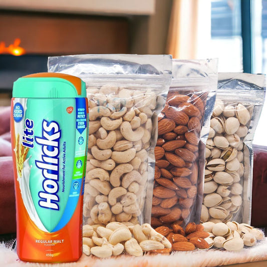 Wholesome Horlicks with Nutrient-Packed Dry Nuts
