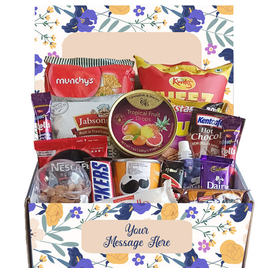 Box of Snacks, Chocolates, and Dry Nuts