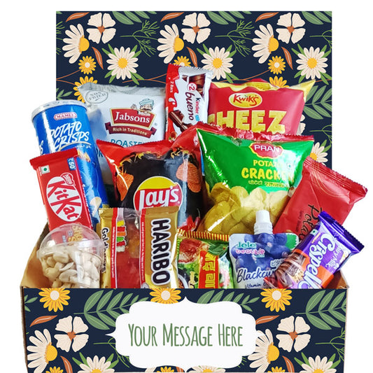 Deluxe Snack and Chocolate Delight Gift Box