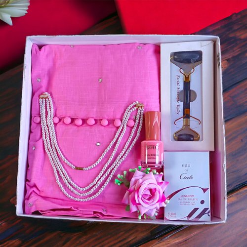 Elegant Boxed Gift Set with Kurta for Her