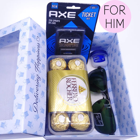 Chocolate and Men's Accessories Gift Combo