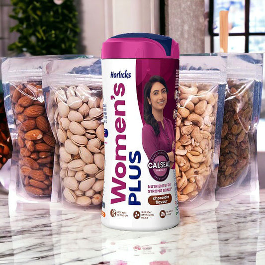 Vitality Combo - Nutritious Dry Nuts & Women's Horlicks