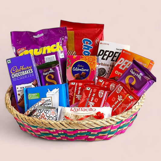 Chocolates and Candle Basket: A Delightful Gift Choice