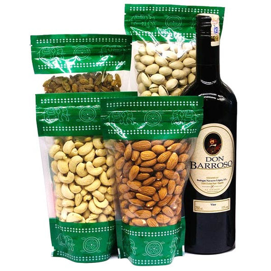 Celebration Blend: Sweet Red Wine & Gourmet Dry Nuts Box